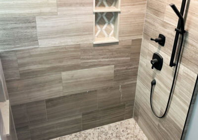 tile shower remodel